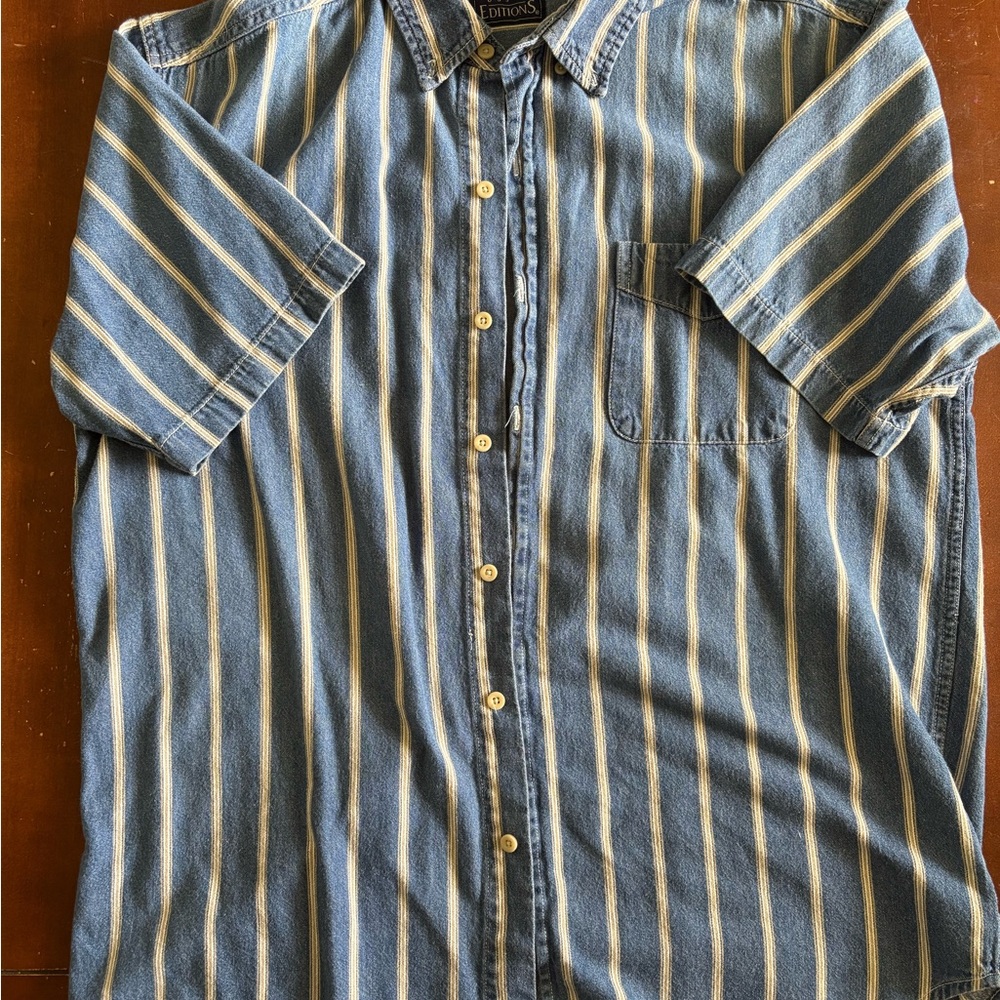 Blue Striped Men's Shirt